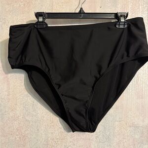 Source Unknown Black High Waist Bikini Bottoms, Never Worn Still Have The liner